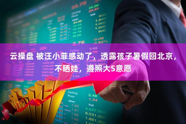 云操盘 被汪小菲感动了，透露孩子暑假回北京，不晒娃，遵照大S意愿